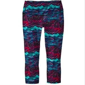 Women's M Patagonia Worn Wear Centered Crops Canyon Glades Craft Pink 21915